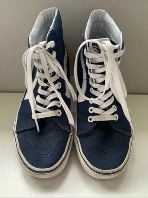 Vans Sk8-Hi women’s size 6.5 navy blue canvas shoes thumbnail 2