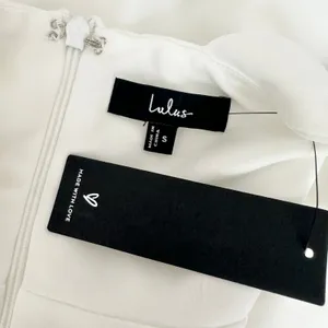 Lulus Social Sensation White Square Neck Mini Bodycon Dress Fitted Small NWT thumbnail 10