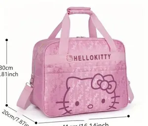 Hello Kitty Luggage Bag, Large Capacity Zipper Travel Bag, Women's Waterproof thumbnail 2