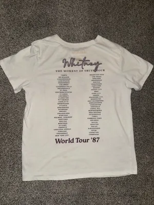 Whitney Houston The Moment Of Truth Tour T-Shirt Size XS White thumbnail 2