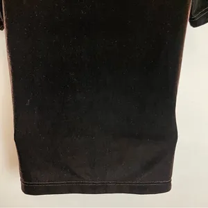 Vintage Velvet T-Shirt Brown Short Sleeves Crew‎ Neck Women Size Small Mushroom thumbnail 7
