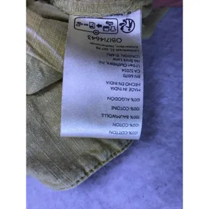 Free People Shorts Women Medium Yellow Linen Blend Tie Waist Utility Casual thumbnail 7