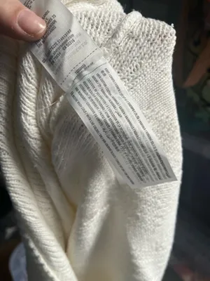 abercrombie & fitch cable knit V-Neck oversized sweater vest in xl thumbnail 5