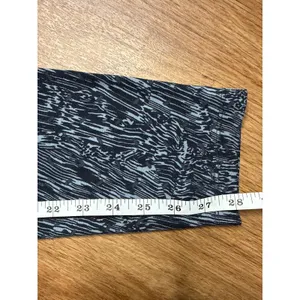 Nike Running‎ Dri-FIT Leggings women's Medium Black Grey Abstract Wave thumbnail 6