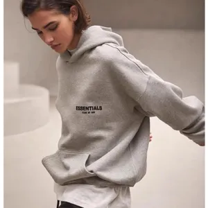 Fear Of God Essentials Dark Oatmeal Pullover Hoodie Size Xl thumbnail 8
