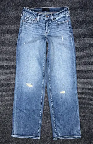 Buckle Black Fit 53 Wide Leg Stretch Jean 25x32 Mid Rise Distressed BBW1591R EUC thumbnail 1