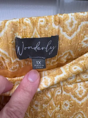 Wonderly size 1X yellow and orange boho pants thumbnail 6