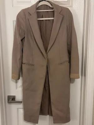 AllSaints Beige/Taupe Pea Coat thumbnail 1