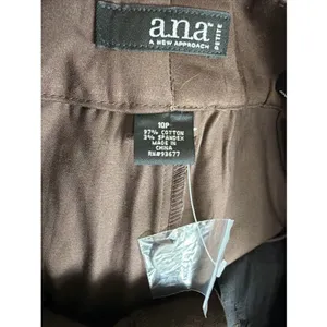 ana A New Approach Brownie Chino Shorts‎ Womens 10P Petite Stretch Buckle NWT thumbnail 6