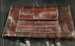 Chic Brown Leather Women's Wallet thumbnail 1