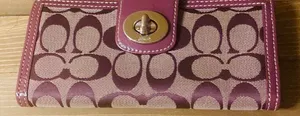 Coach women's wallet with credit card slots 8 length 4 wide thumbnail 6