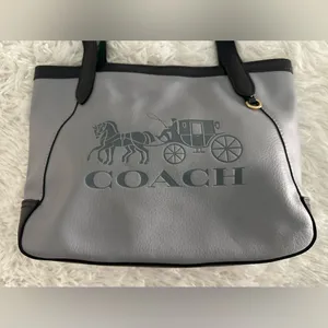 Coach Tote 27 Colorblock with Horse and Carriage Handbag Bag Twilight Multi 5775 thumbnail 2
