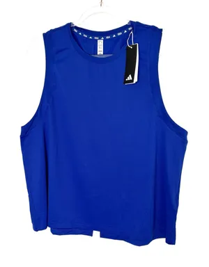 Adidas Yoga Royal Blue Studio Tank Athletic Muscle NWT Womens XL thumbnail 1