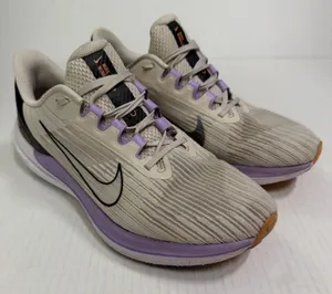 Nike Air Winflo Shoes Womens 9 Beige Purple Mesh Running Sneakers DD8686-103 thumbnail 1