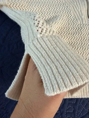 ANTHROPOLOGIE Daily Practice Half-Zip Oversized Pullover Sweater Size Small thumbnail 4