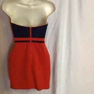 Silence + Noise Urban outfitters bright strapless body con dress thumbnail 11