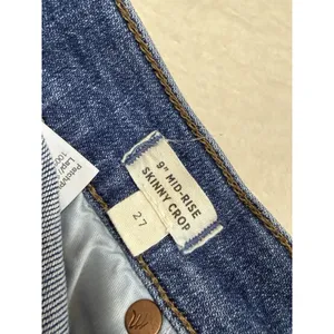 Madewell Size 27‎ Skinny Jeans Womens 9'' Mid Rise Blue Denim Button Fly Pants thumbnail 9