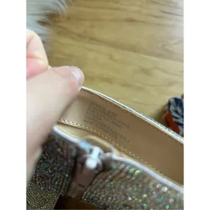 Betsey Johnson Kyla sparkly boots with little stones crystals size 6 1/2 small h thumbnail 5