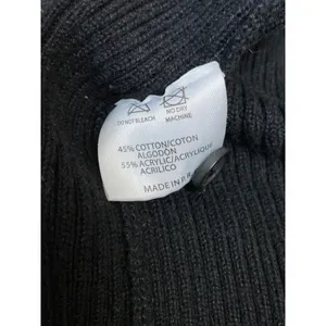 Brandy Melville Women's Black Ribbed Knit Button Up Cardigan Sweater Top Size S thumbnail 6