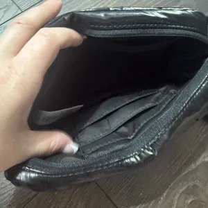 Athleta Women’s Black Shine Puff Belt Bag Fanny Pack thumbnail 3
