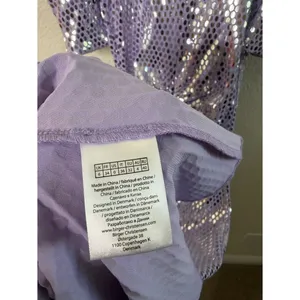NWT ROTATE Birger Christensen Sierina Sequin Puff Sleeve Ruched Dress Lavender 0 thumbnail 13