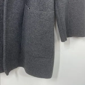 J.Crew Merino Wool Blend Open Front Cardigan Jacket Charcoal Gray Small thumbnail 10