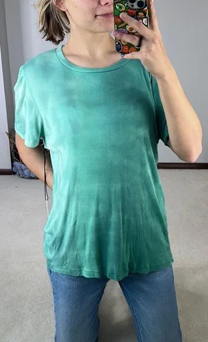 : Ribbed Green Deep Sea- Green Dewkist Tee thumbnail 1