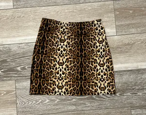 SHEIN Sz XS Adorable Leopard Print Mini Skirt Super Soft Pull On thumbnail 6