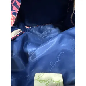 Vera Bradley Lighten Up Grand Backpack Pink Navy Floral Water Repellent Bag thumbnail 5