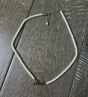 Pearl Necklace Ava White thumbnail 1