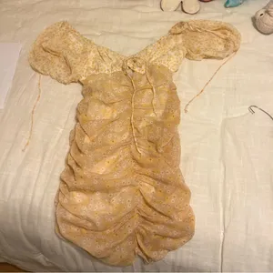 Free People Yellow Tessa dress thumbnail 1