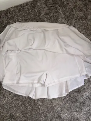 Women's White Layered Tennis Skirt thumbnail 3