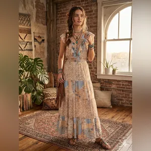 Lilyful women’s dress size Small Bohemian , wester chic maxi dress thumbnail 2