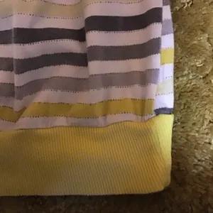 VTG Y2K fun bright striped top Yellow thumbnail 6