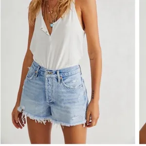 Agolde Parker Vintage Cut Off Denim Shorts Swapmeet Size 28 Free People thumbnail 4