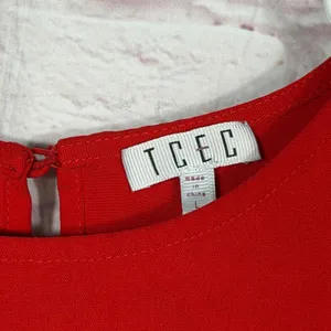 TCEC Large Red Ruffle Sleeve Blouse thumbnail 3