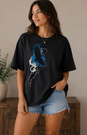 Hanes T-Shirt Under His Wings T Shirt Size XL thumbnail 1