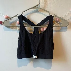 Jockey Black Soft Medium Sports Bra thumbnail 1