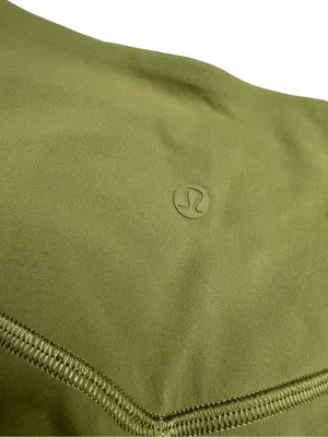 ✨ Lululemon Nulu Crisscross Mesh‎ Stirrup Tight Olive Green Leggings Sz 6 ✨ thumbnail 8