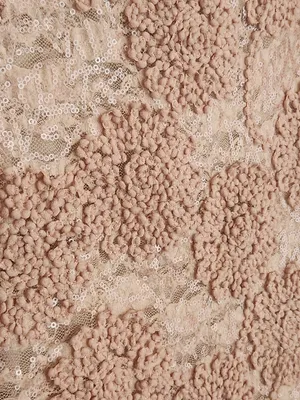 Francesca's Blush Pink Sequin Textured Mini Skirt Size Medium thumbnail 4