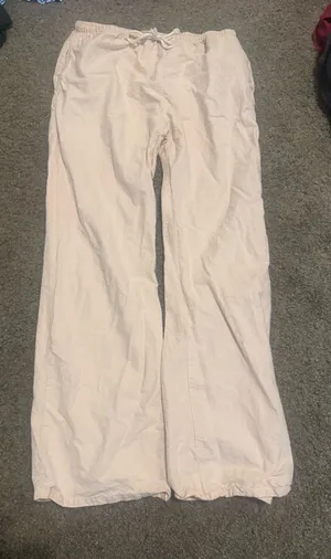 Brandy Melville pink and white striped pants thumbnail 1