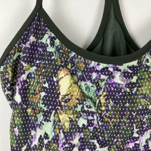 Lululemon Power Y Tank Top Luon Floral Sport Multi Gator Green Women’s Size 10 thumbnail 4
