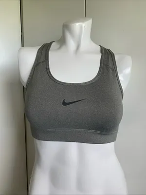 Nike Dri-FIT size small gray wireless Racerback pullover sports bra thumbnail 1