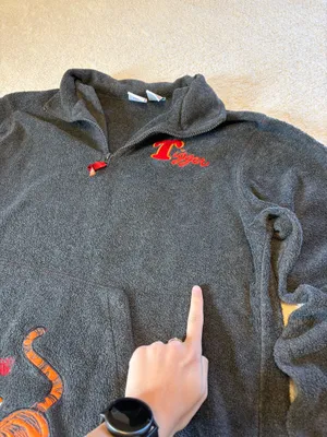 Vintage Disney Tigger Fleece 1/4 Zip Pullover thumbnail 4