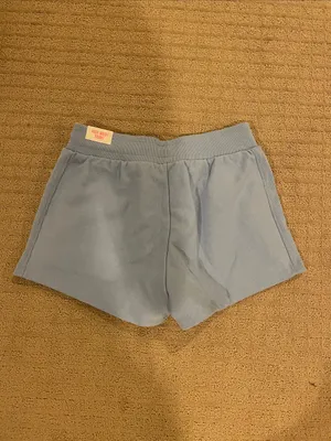 Light Blue Women’s Casual Drawstring Shorts - by PINK thumbnail 3