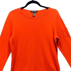 Lauren Ralph Lauren Shirt Orange‎ L thumbnail 3