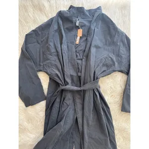 Skims Woven Lounge Long Robe Ash Size Small thumbnail 4