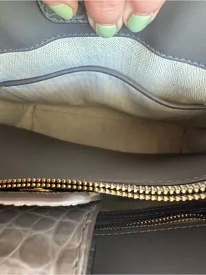 Tory Burch Walker Small Croc Embossed Satchel thumbnail 14