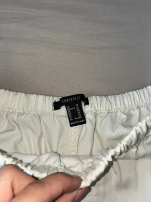 Forever 21 White Cargo Pants thumbnail 2