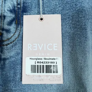NWT Revice Hourglass Soulmate Distressed Straight Leg Jeans Blue Denim Size 32 thumbnail 8